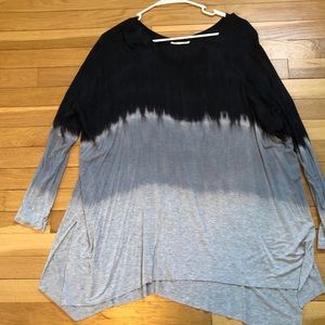 Long sleeve tie dye shirt